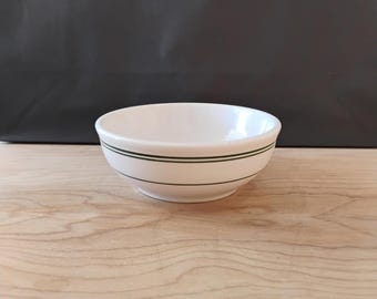 Homer Laughlin Best China Small Green Striped Vintage Bowl TWSSB.3