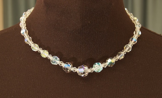 Vintage Graduated Crystal Choker - image 1