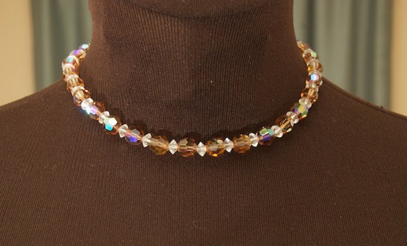 Beautiful Vintage Laguna Crystal Choker image 1