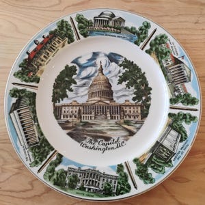 The Capital Washington DC Souvenir Plate W1.106
