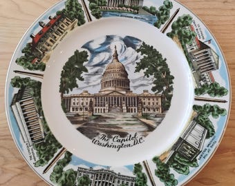 The Capital Washington DC Souvenir Plate W1.106