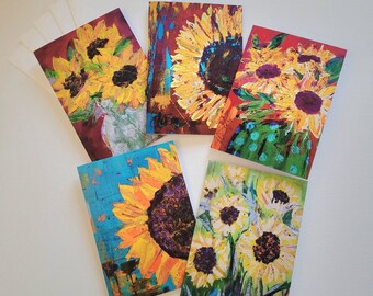 Sunflower Medley greeting card pack