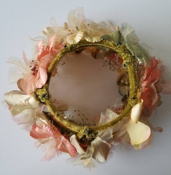 Peachy Floral Clamp Hat - image 6