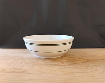 Homer Laughlin Best China Small Green Striped Vintage Bowl TWSSB-7
