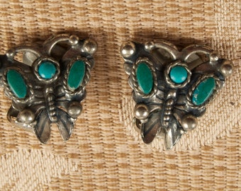 Vintage Butterfly Clip Earrings