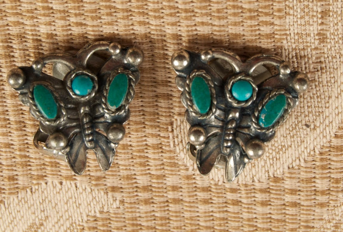 Vintage Butterfly Clip Earrings - Etsy Singapore