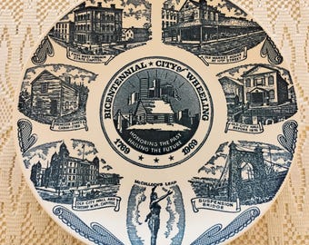 Bicentennial City of Wheeling 1769-1969 Souvenir Plate W1.138