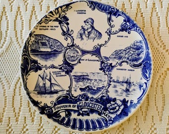Souvenir of Gloucester Massachusetts Vintage Plate W1.118