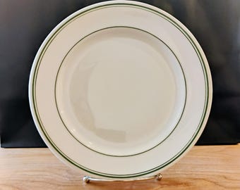 Vintage Green Striped McNicol China Plate TWSPL-7