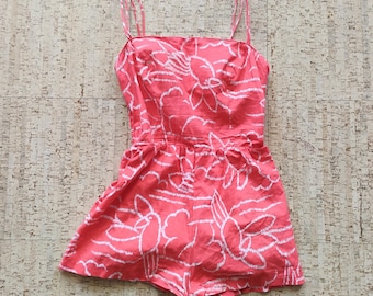 Stewart Sport Coral Toucan Vintage One Piece Swimsuit SW-7