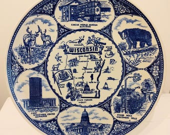 Wisconsin Souvenir Plate W1.28