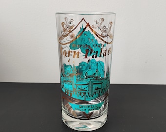 South Dakota Worlds Only Corn Palace Vintage Souvenir Glass SG.14