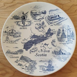 Nova Scotia Souvenir Plate W1.98
