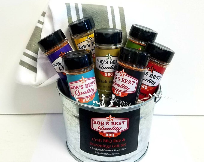 Featured listing image: Deluxe 7 Spice Blend Gift Set for your Favorite Backyard Chef or Yourself!