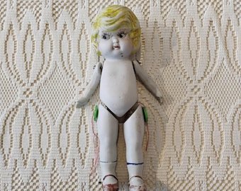 Made in Japan Porcelain Bisque Jointed Doll B1.25