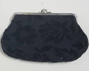 Brocade vintage cosmetic clutch bag