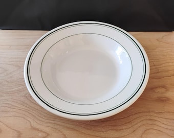 Homer Laughlin Best China Large Green Striped Vintage Bowl TWSLB-1