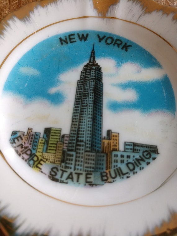 Souvenir Mini New York City Empire State Building Plate (19G