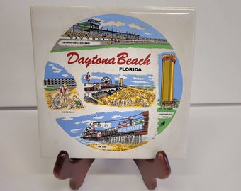 Souvenir Daytona Beach Florida Trivet Tile