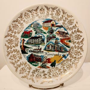 Kentucky Souvenir Plate W1 18