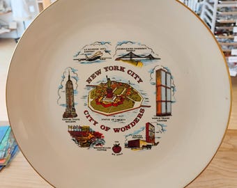 New York City of Wonders Souvenir Plate W1.44