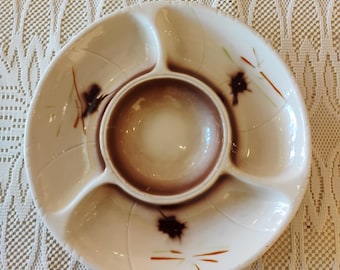 Lane & Co Van Nuys California Vintage Four Section Serving Dish