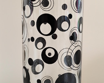 Graphic Groovy Black Dot Cocktail Pitcher TWSBW-9
