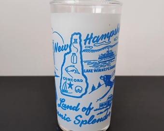 Vintage New Hampshire Souvenir Glass SG.1