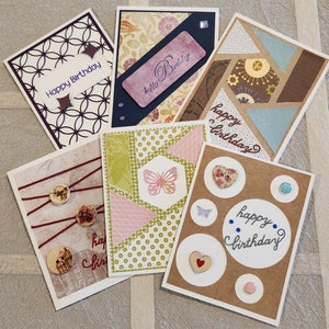Cartes d'anniversaire faites main pour toute votre famille et vos amis.