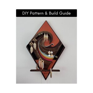 DIY Wave Jewelry Display Pattern & Build Guide Scroll Saw and Laser Template
