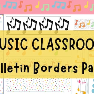 11-pack Music Classroom Bulletin Borders