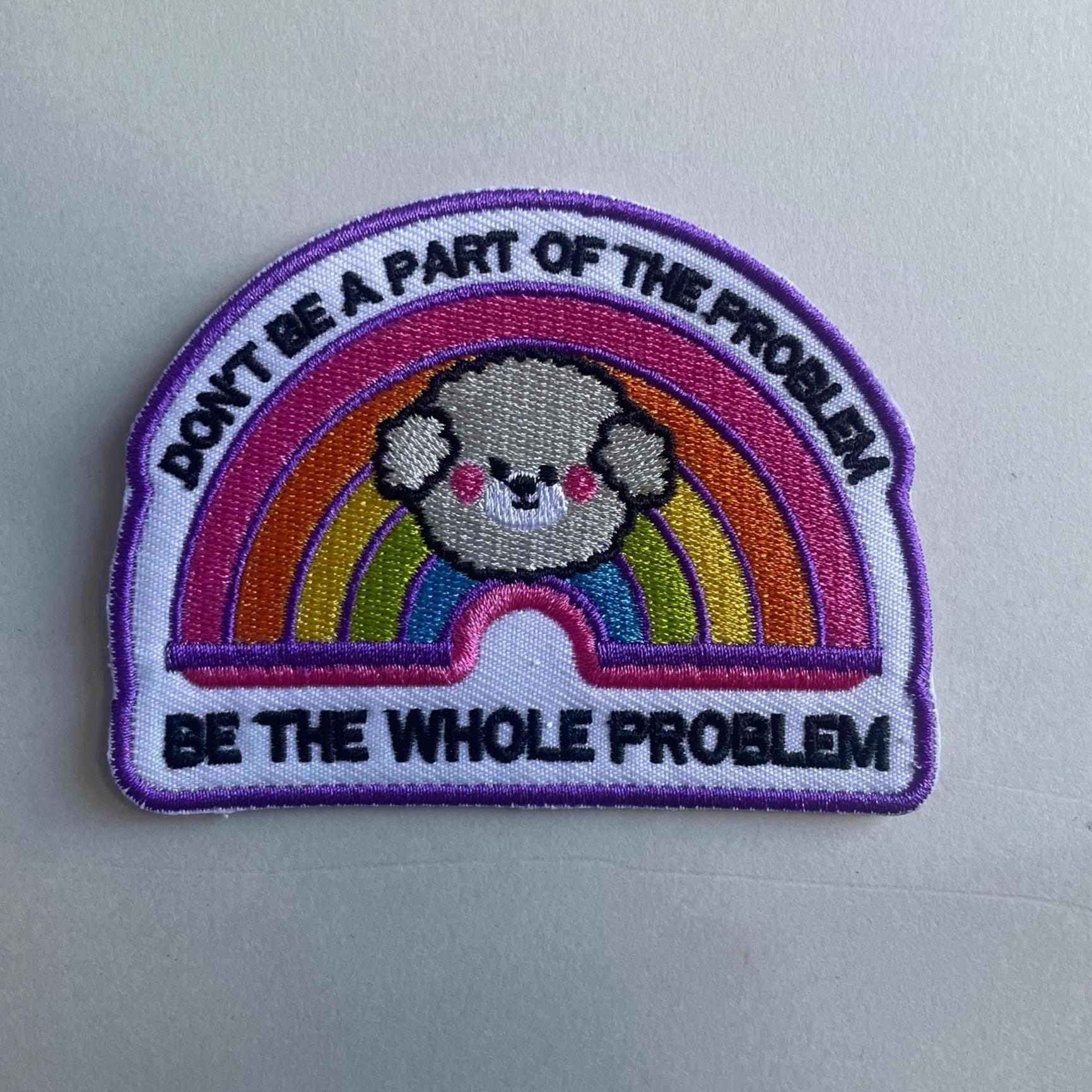 Solved Problem Patch Be the Whole Problem Patch Feminist Rainbow Patch Funny Feminist Patch ...