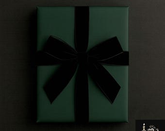 Victorian Manor Pine Green Wrapping Paper Roll