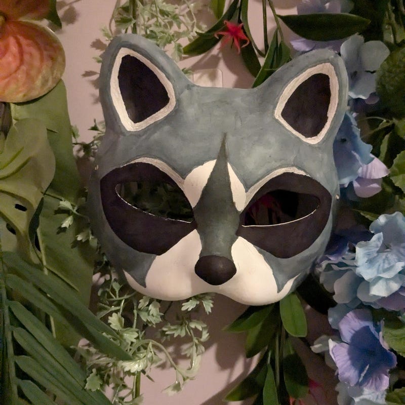 Raccoon Mask Etsy Raccoon Mask Etsy