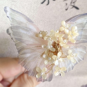 Butterfly Hairpin: Vintage Hanfu Tassel Hair Fork, Chinese Hair Accessory