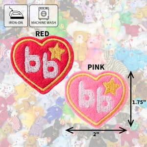 Retro Iron-On Felt Patch Set: 90&#39;s Inspired Embroidery