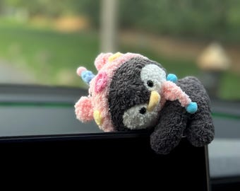 Cute Penguin Tesla Screen Decor, Car touch screen accessories