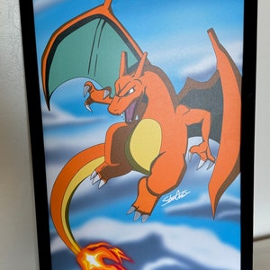 Charizard art poster
