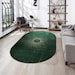 Mid Century Oval Boho Rug, Contemporary Abstract Oval Rug, Unique ...