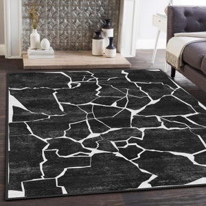 Modern Design Area Rug, Colorful Unique Design Rug, Home Decor Large Rug 8x10, Elegant Abstract Art Carpet, Rug for Living Room Bedroom