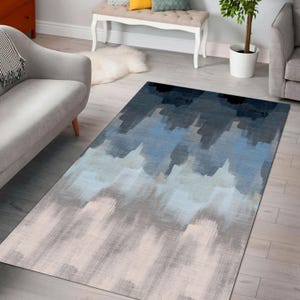 Modern Design Area Rug, Colorful Unique Design Rug, Home Decor Large Rug 8x10, Elegant Abstract Art Carpet, Rug for Living Room Bedroom
