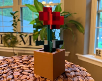 Minecraft-Inspired Flowers