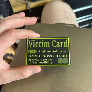 Victim Card Gag Gift