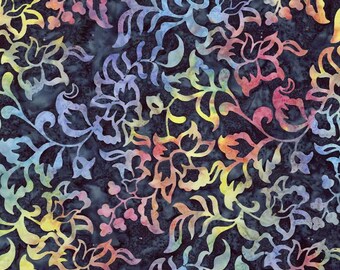 Riley Blake - Expressions Batiks Radiant Flourish Dancing Lights - Tissu de courtepointe batik teint à la main par mètre et demi BT23382-165