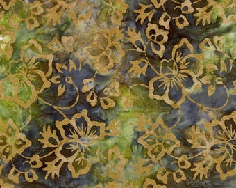 Riley Blake - Expressions Batiks Radiant Peridot Fern - Tissu de courtepointe batik teint à la main par mètre et demi BT23381-325