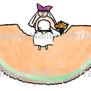 Persone con il cibo: frutta Cantelope clipart