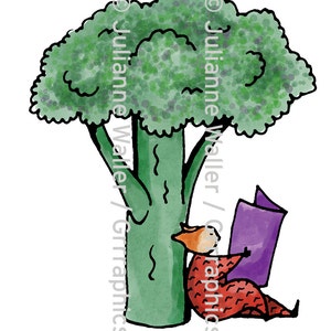 Mensen met voedsel: Brocolli boom clipart