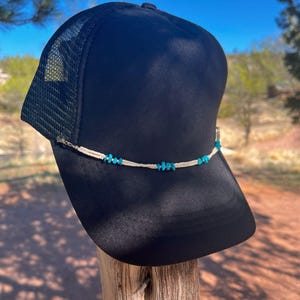 Sun Visor Cap With Seed Bead - Etsy display picture 1