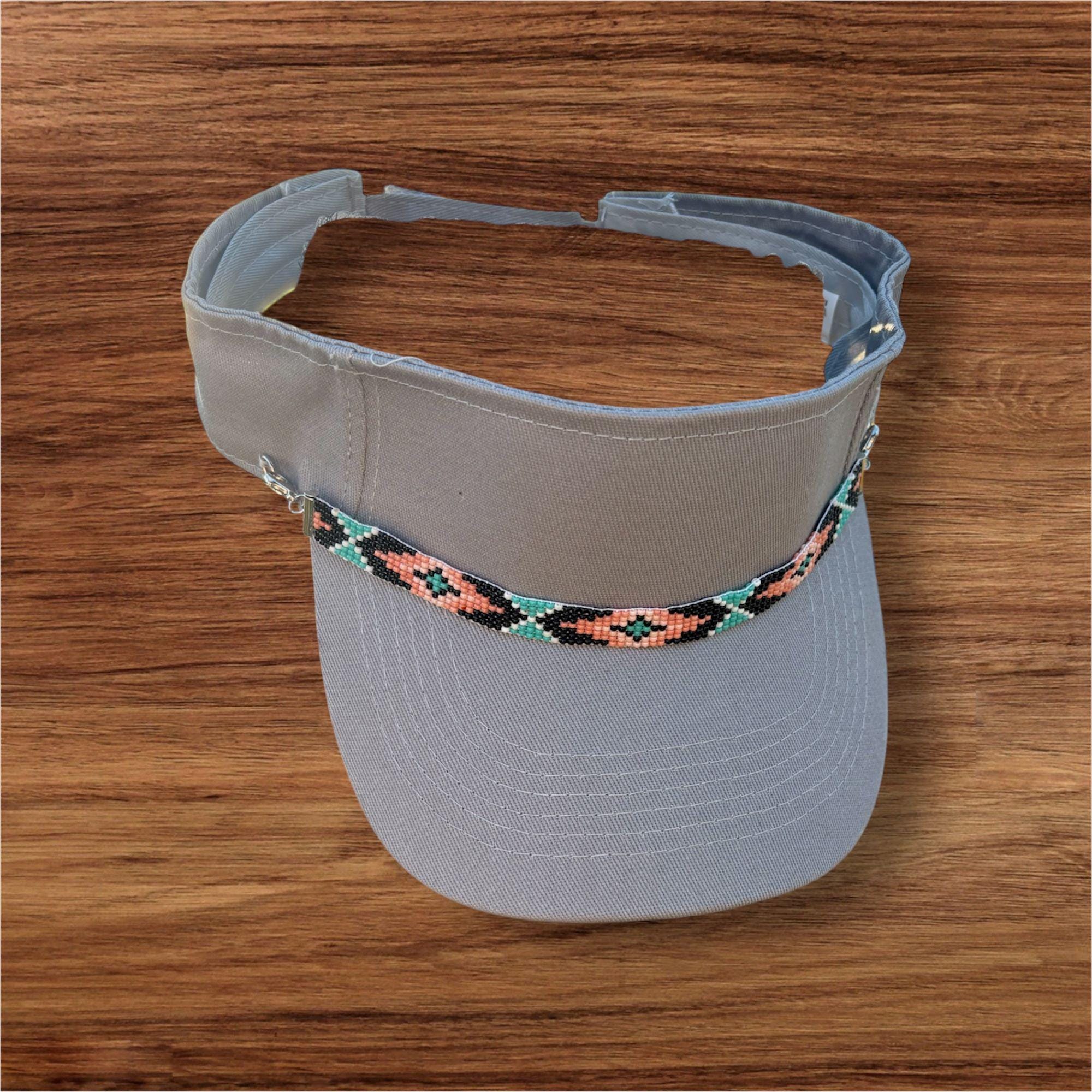 Sun Visor Cap With Seed Bead - Etsy