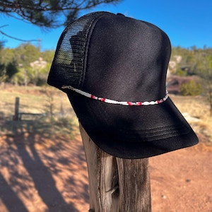 Sun Visor Cap With Seed Bead - Etsy display picture 1